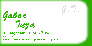 gabor tuza business card